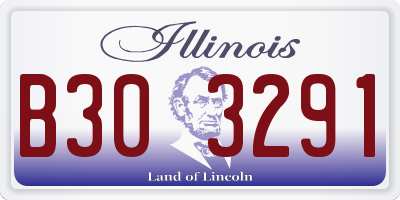 IL license plate B303291