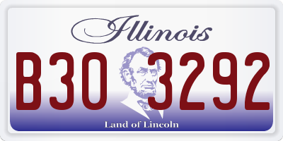 IL license plate B303292