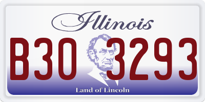 IL license plate B303293