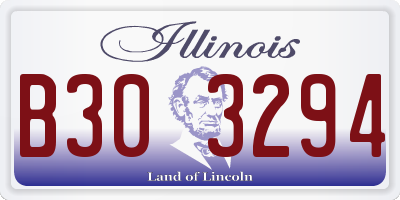 IL license plate B303294