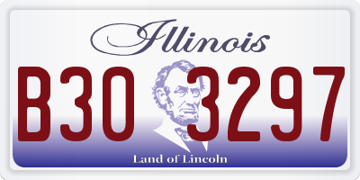 IL license plate B303297