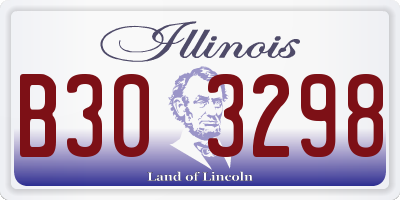 IL license plate B303298