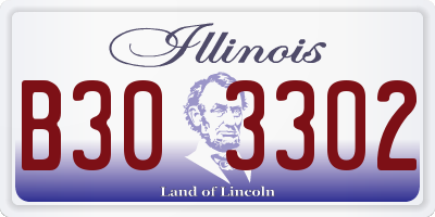 IL license plate B303302