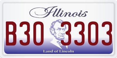 IL license plate B303303
