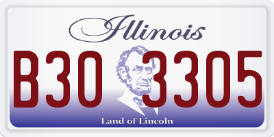 IL license plate B303305