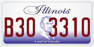 IL license plate B303310