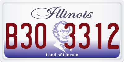 IL license plate B303312