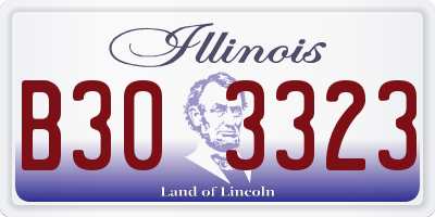 IL license plate B303323