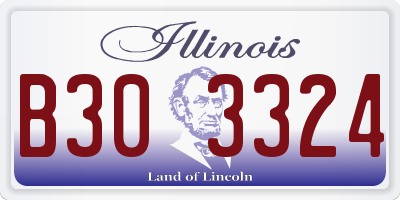 IL license plate B303324