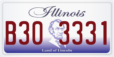 IL license plate B303331