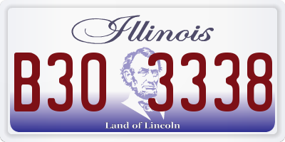 IL license plate B303338