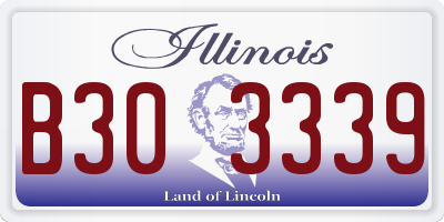 IL license plate B303339