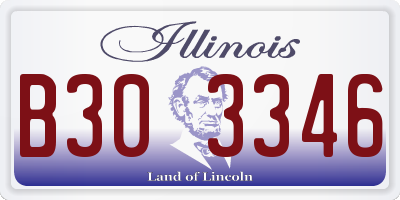 IL license plate B303346