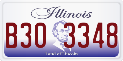 IL license plate B303348