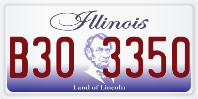IL license plate B303350