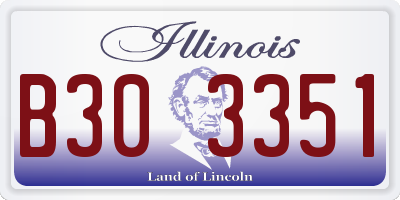 IL license plate B303351