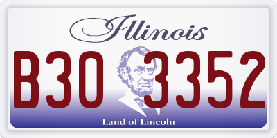 IL license plate B303352