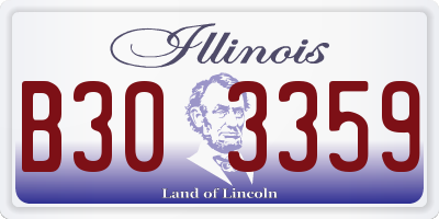 IL license plate B303359