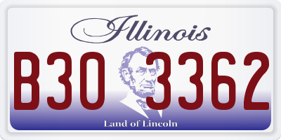 IL license plate B303362