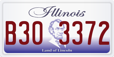 IL license plate B303372