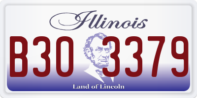 IL license plate B303379