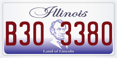 IL license plate B303380