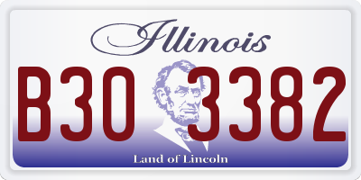 IL license plate B303382