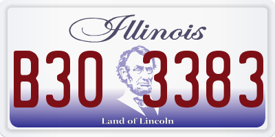 IL license plate B303383