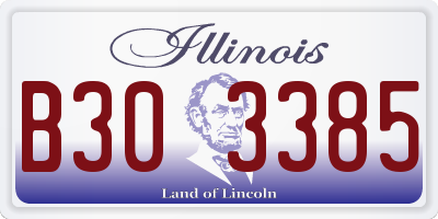 IL license plate B303385