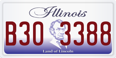 IL license plate B303388