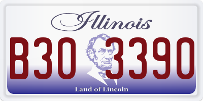 IL license plate B303390