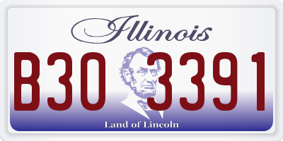 IL license plate B303391