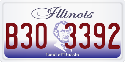 IL license plate B303392