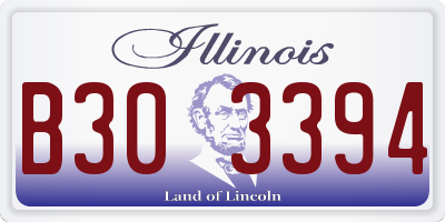 IL license plate B303394