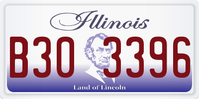 IL license plate B303396