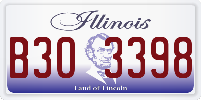 IL license plate B303398