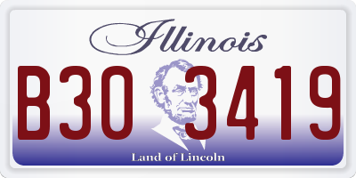 IL license plate B303419