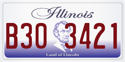 IL license plate B303421