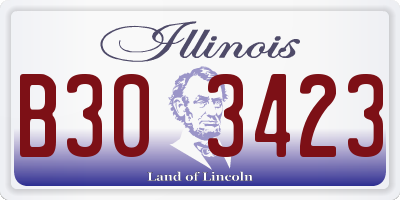 IL license plate B303423