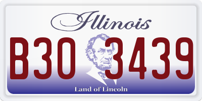 IL license plate B303439