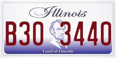 IL license plate B303440