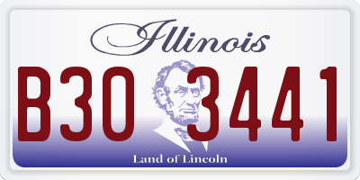 IL license plate B303441