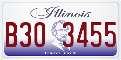 IL license plate B303455