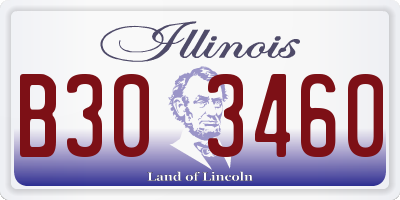 IL license plate B303460