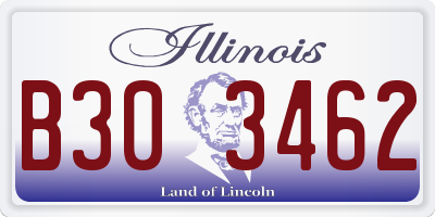 IL license plate B303462