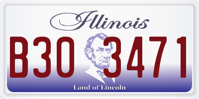 IL license plate B303471