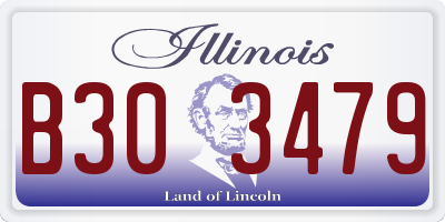 IL license plate B303479