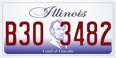 IL license plate B303482