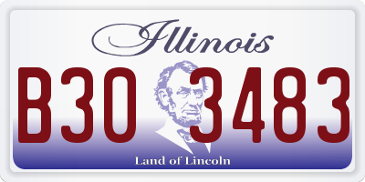 IL license plate B303483