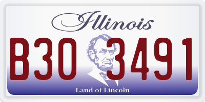 IL license plate B303491
